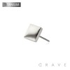 IMPLANT GRADE TITANIUM THREADLESS PUSH IN FLAT SQUARE TOP